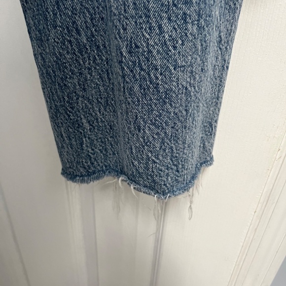 Rag & Bone Alex Jeans Womens 30 Blue High Rise Straight Denim Button Fly Raw Hem - Picture 8 of 12